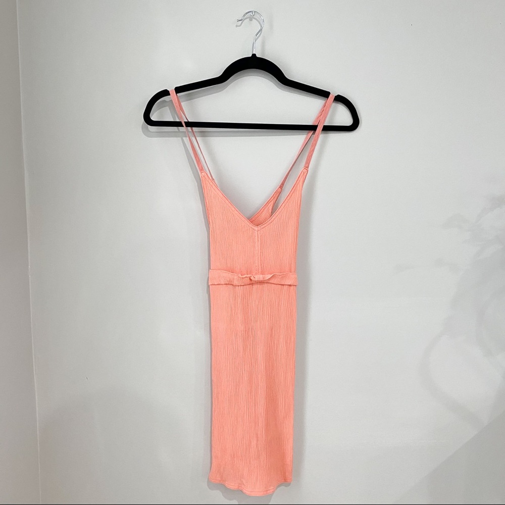Wilfred Peach Spaghetti Strap Summer Dress